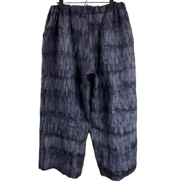 Beau Jours Textured Art To Wear Pants Size XL Gray Lagenlook Artsy - Picture 3 of 10